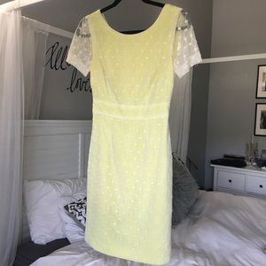 Antonio Melani size 0 yellow lace dress